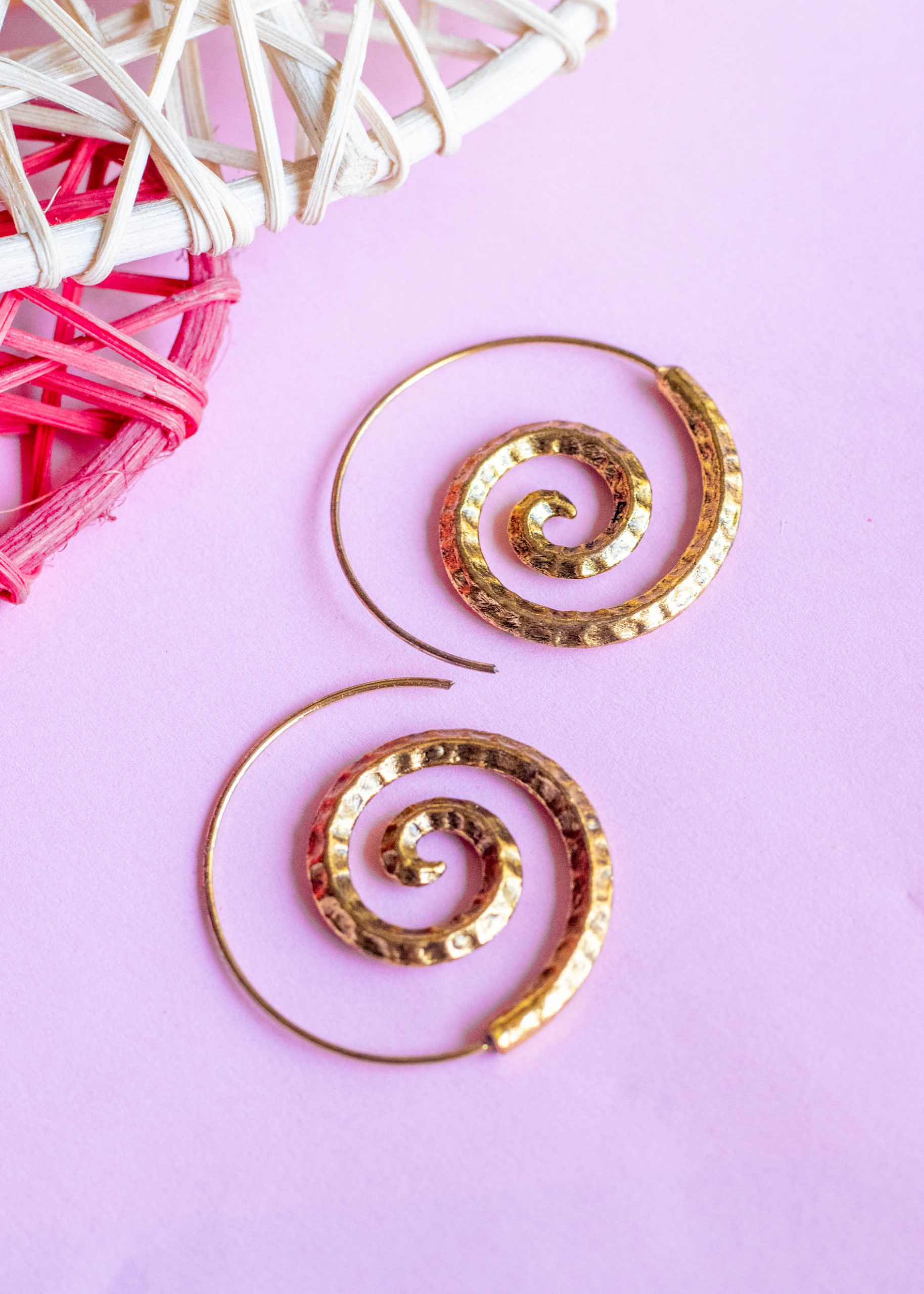 SWASHSTORE Spiral Gold Earrings
