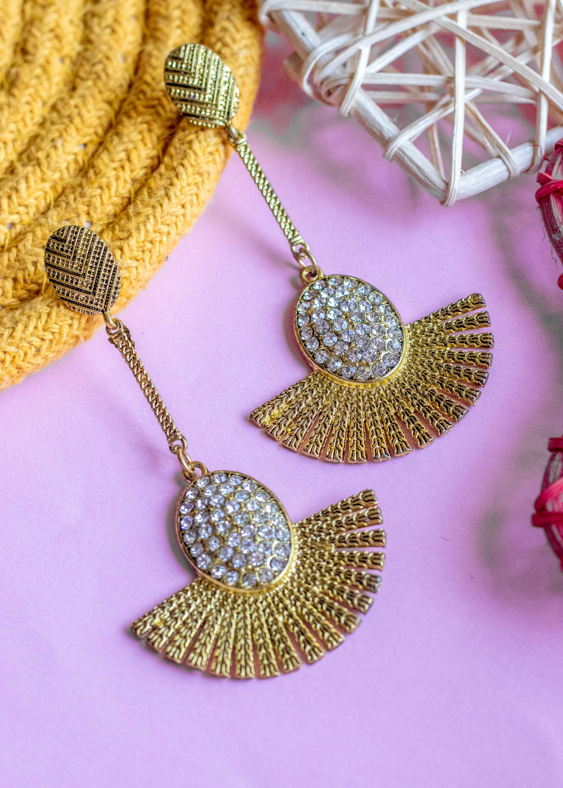 Gold Dangler Earrings