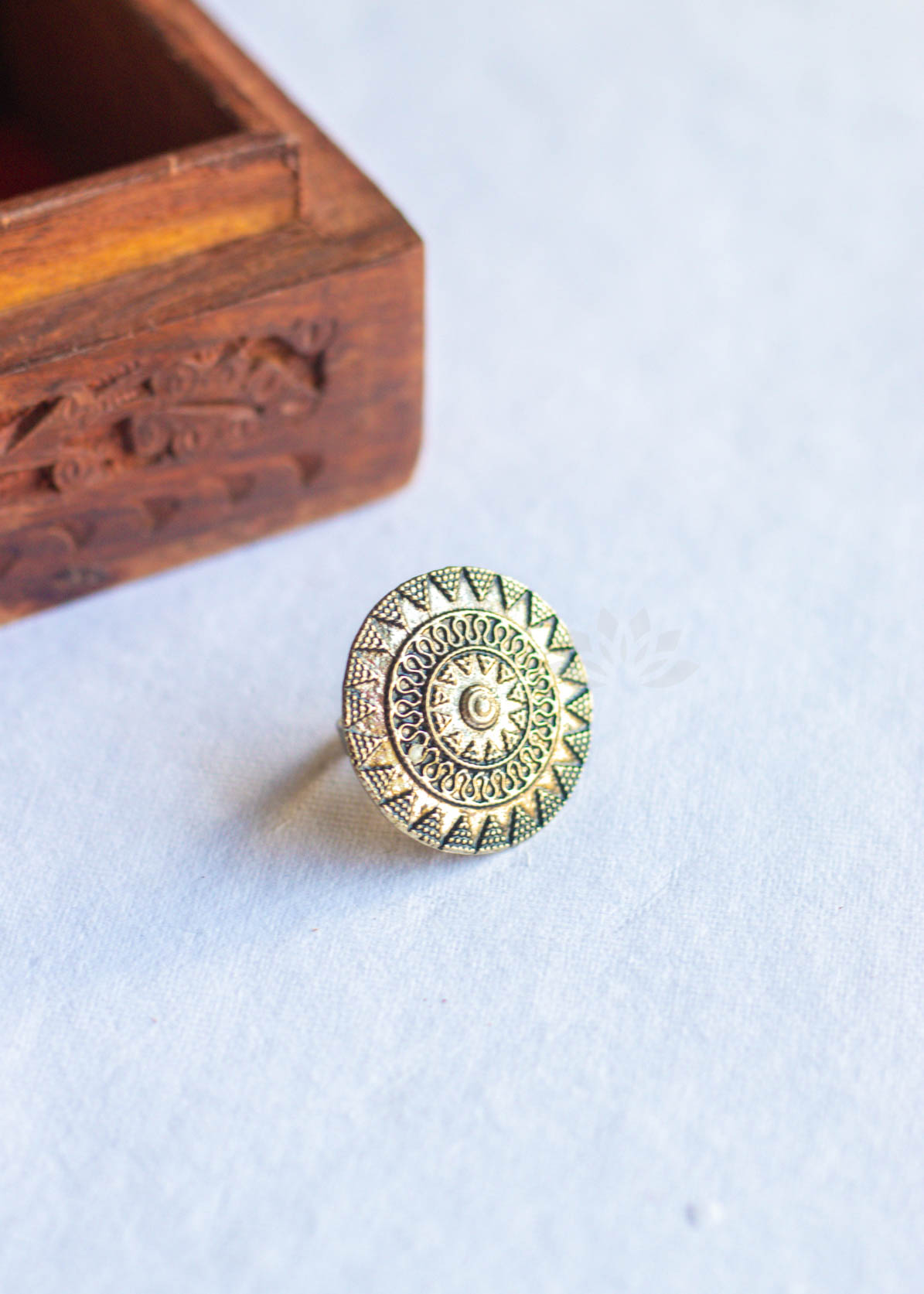 Silver Round Ring