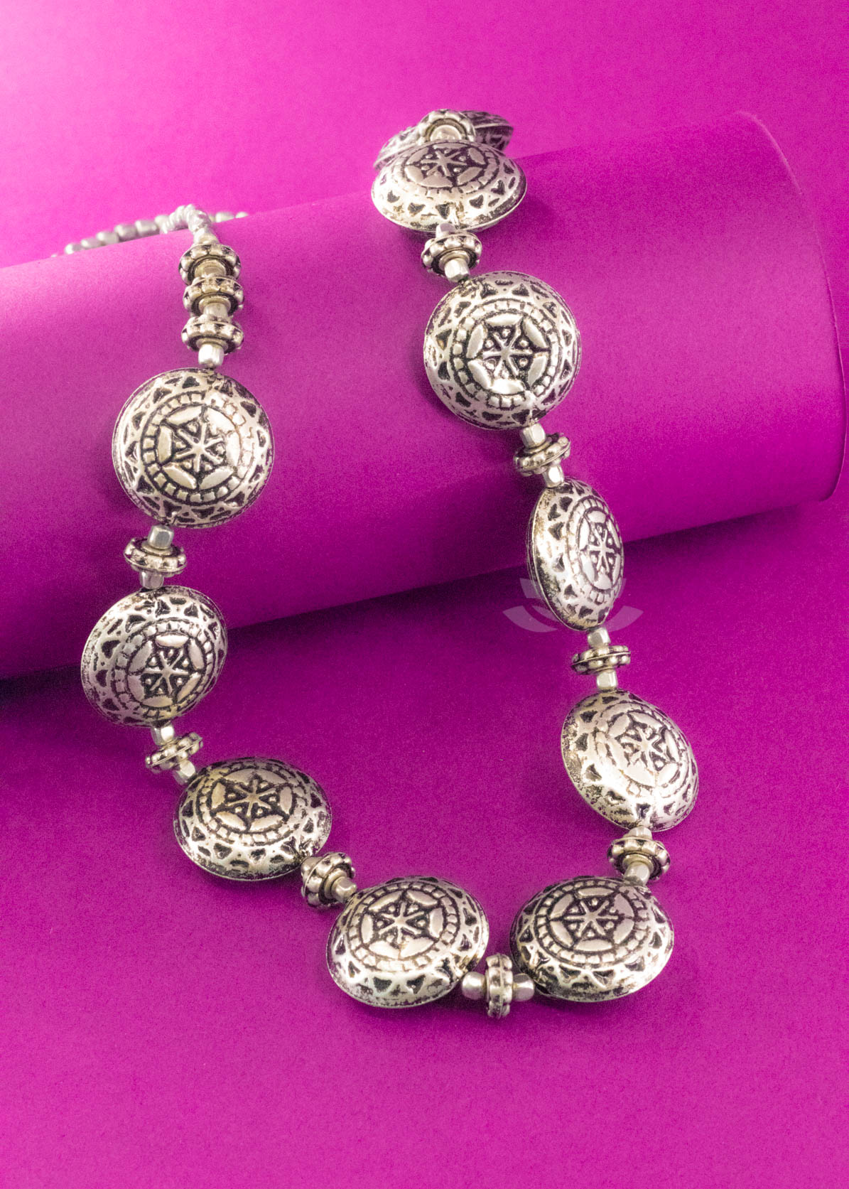 Tribal Silver Brass Neckpiece