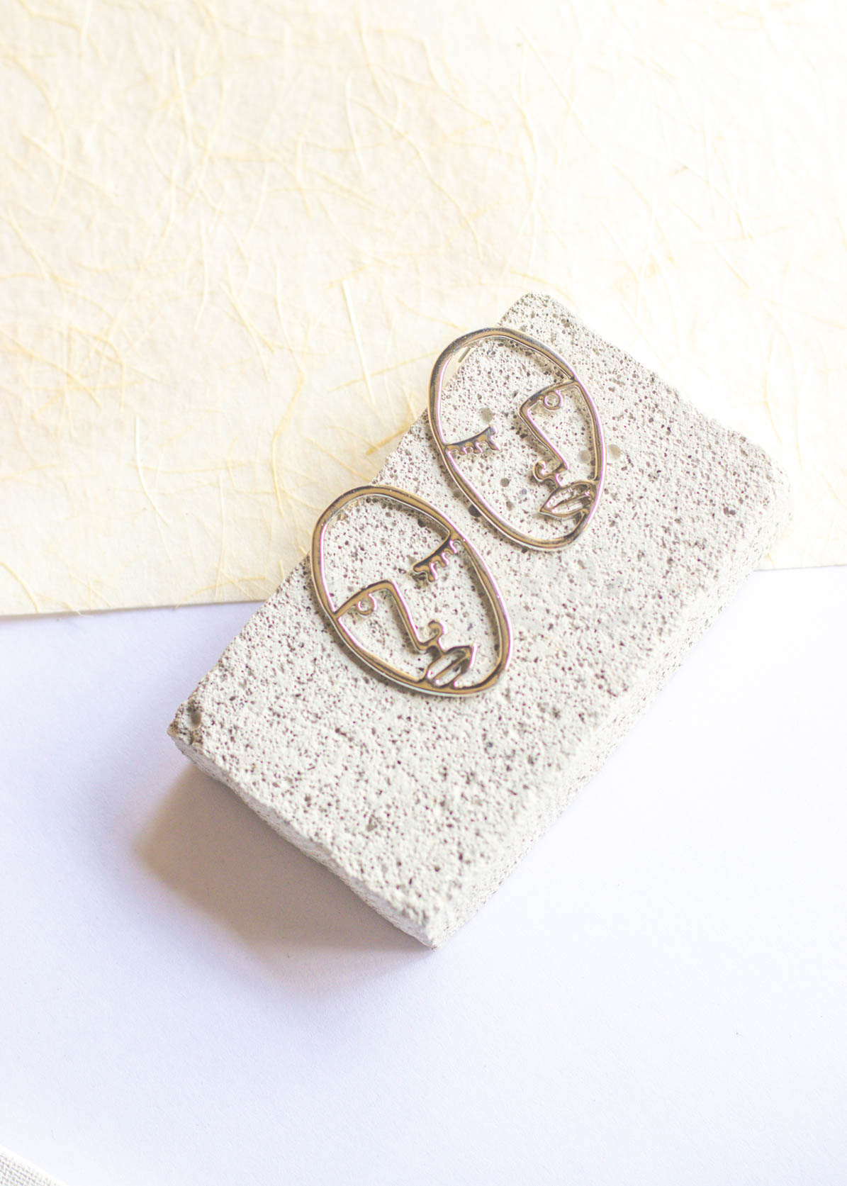 Face Stud Earrings