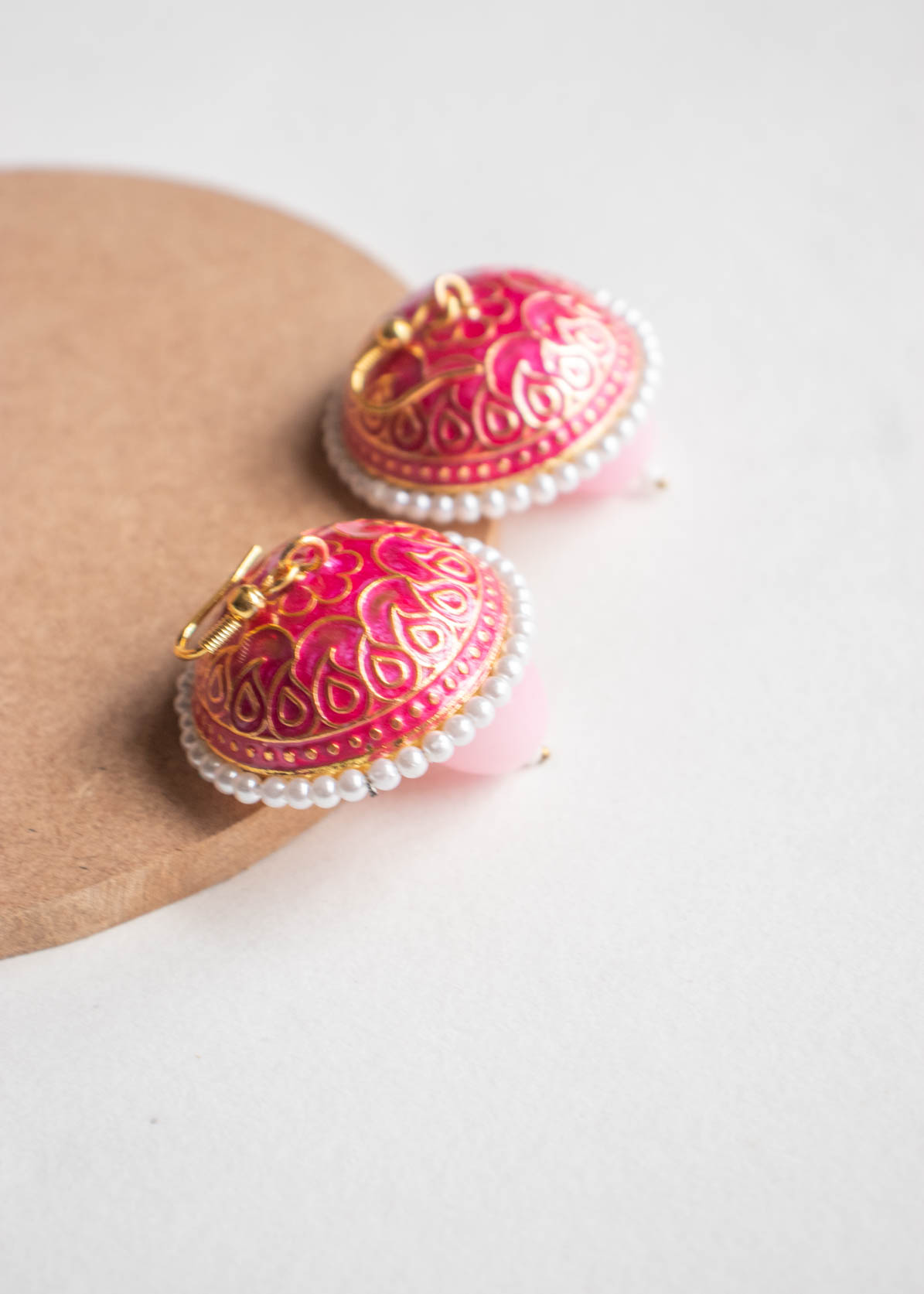 Meenakari Jhumka Earrings