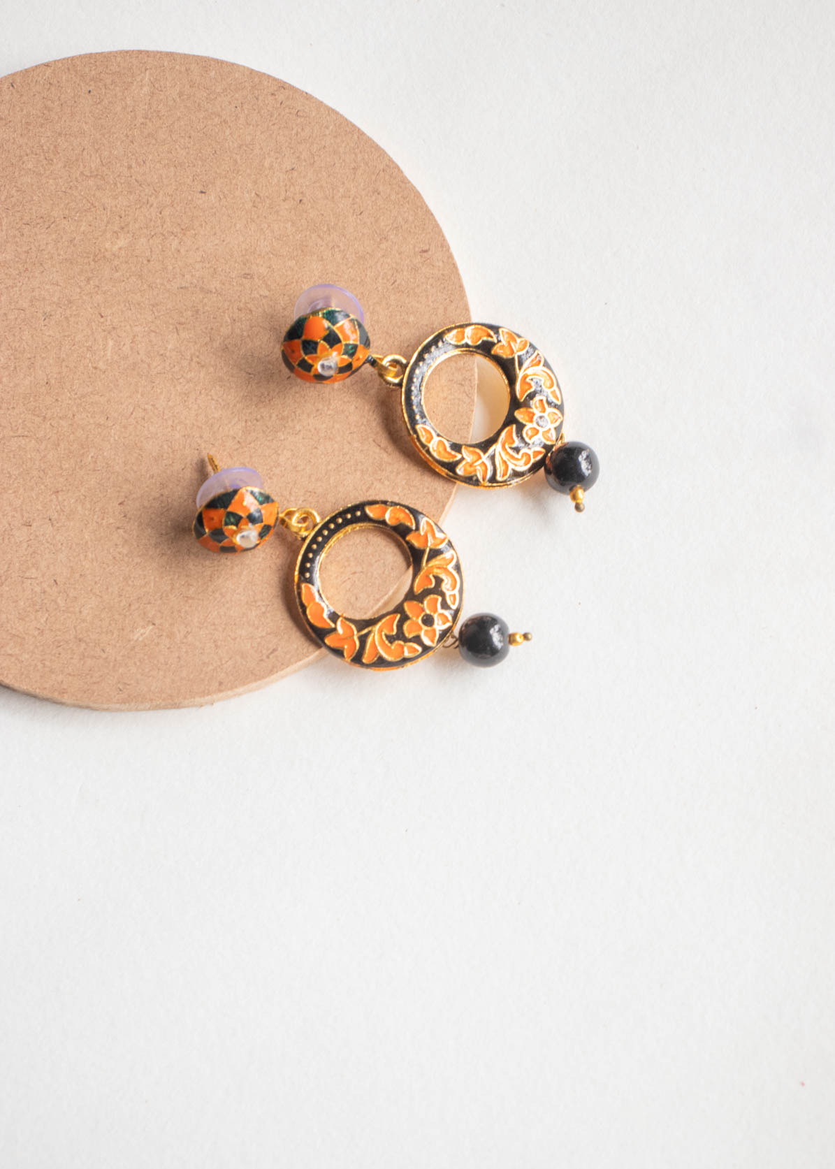 Meenakari Dangler Earrings