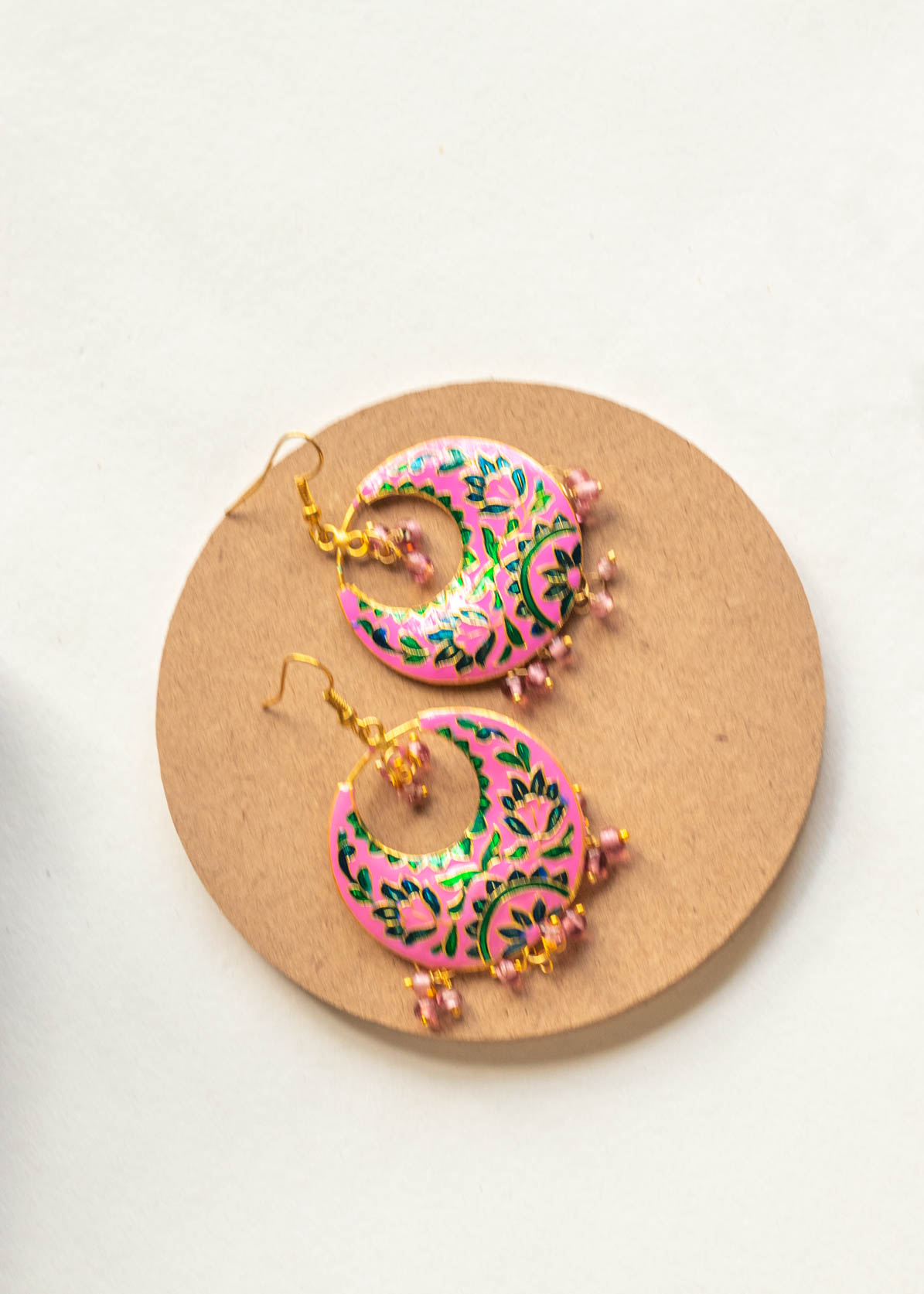 Meenakari Dangler Earrings