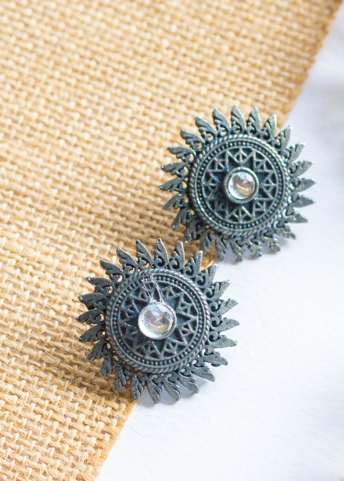 Silver Lookalike Stud Earrings