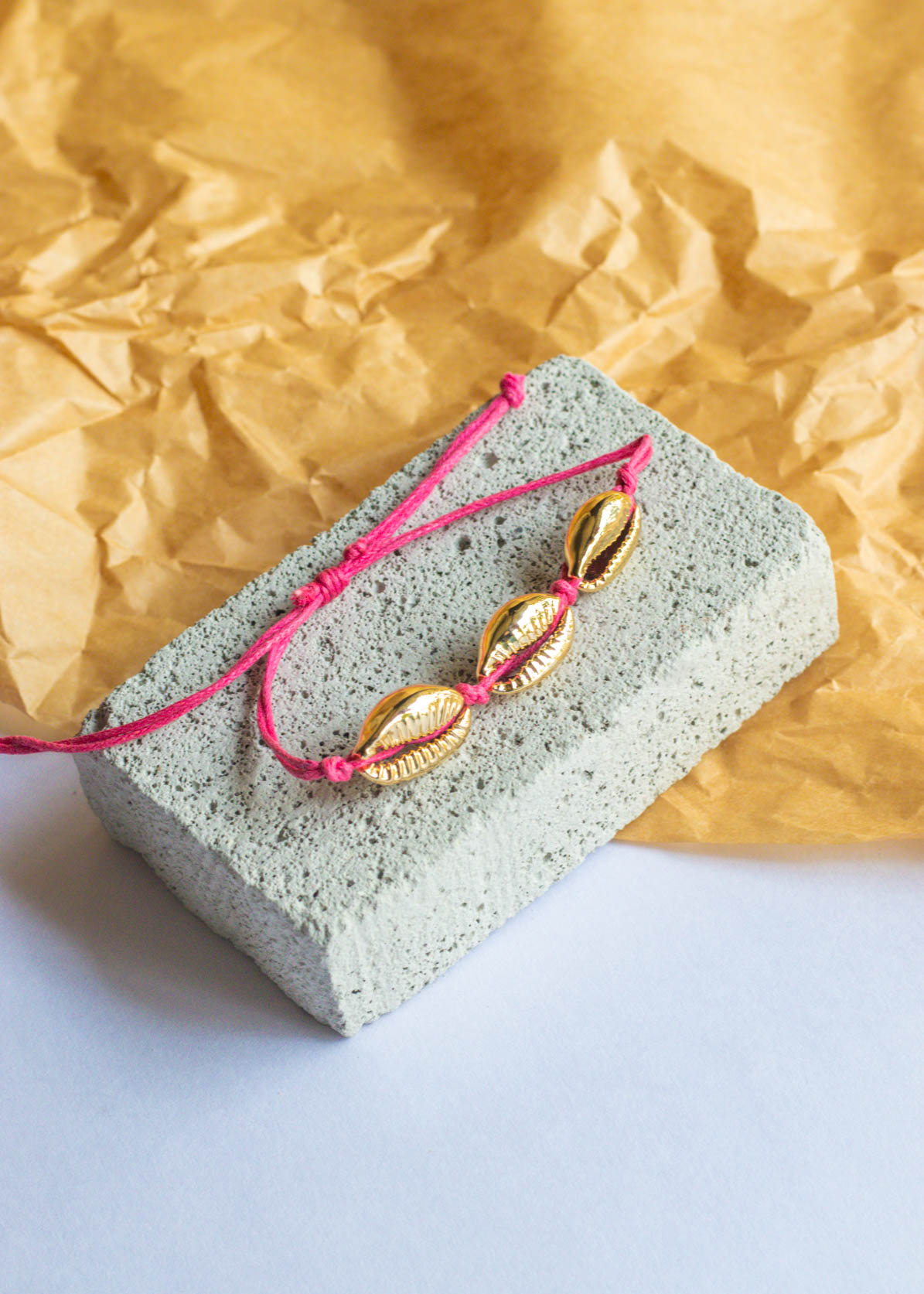 Shell Thread Adjustable Bracelet/Anklet