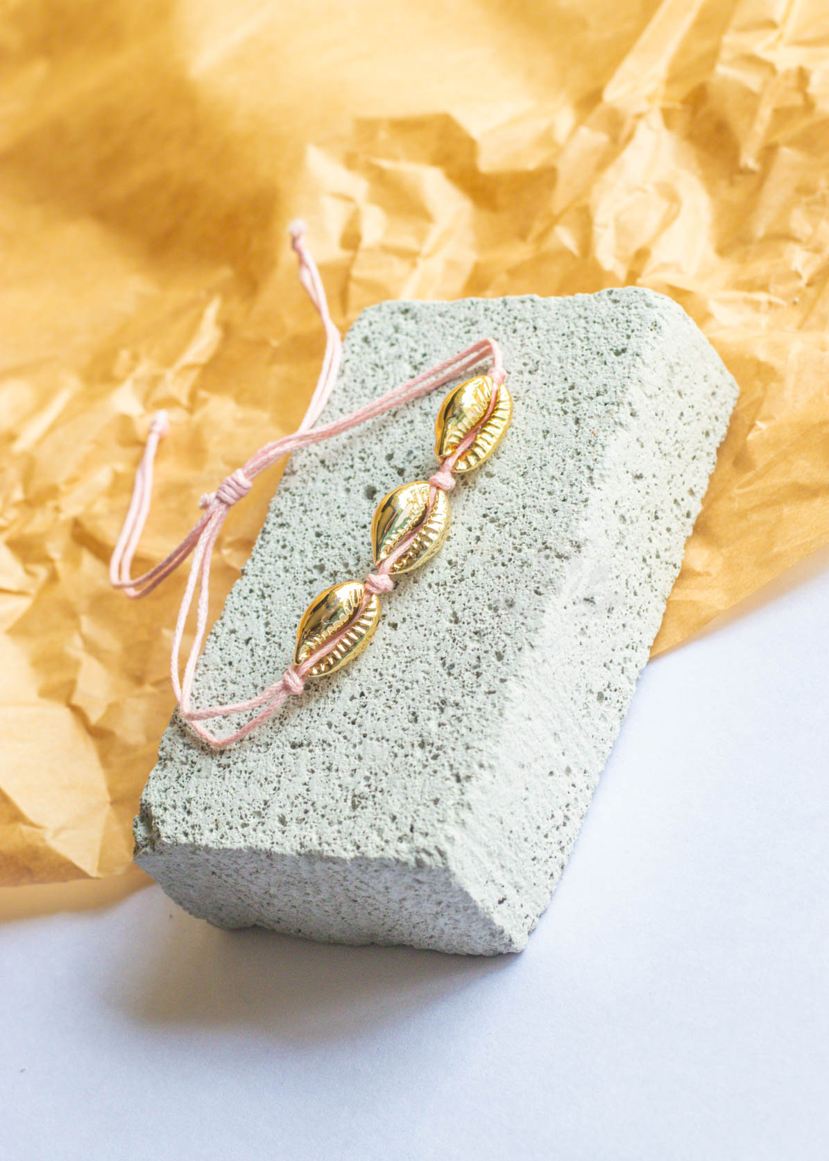 Shell Thread Adjustable Bracelet/Anklet