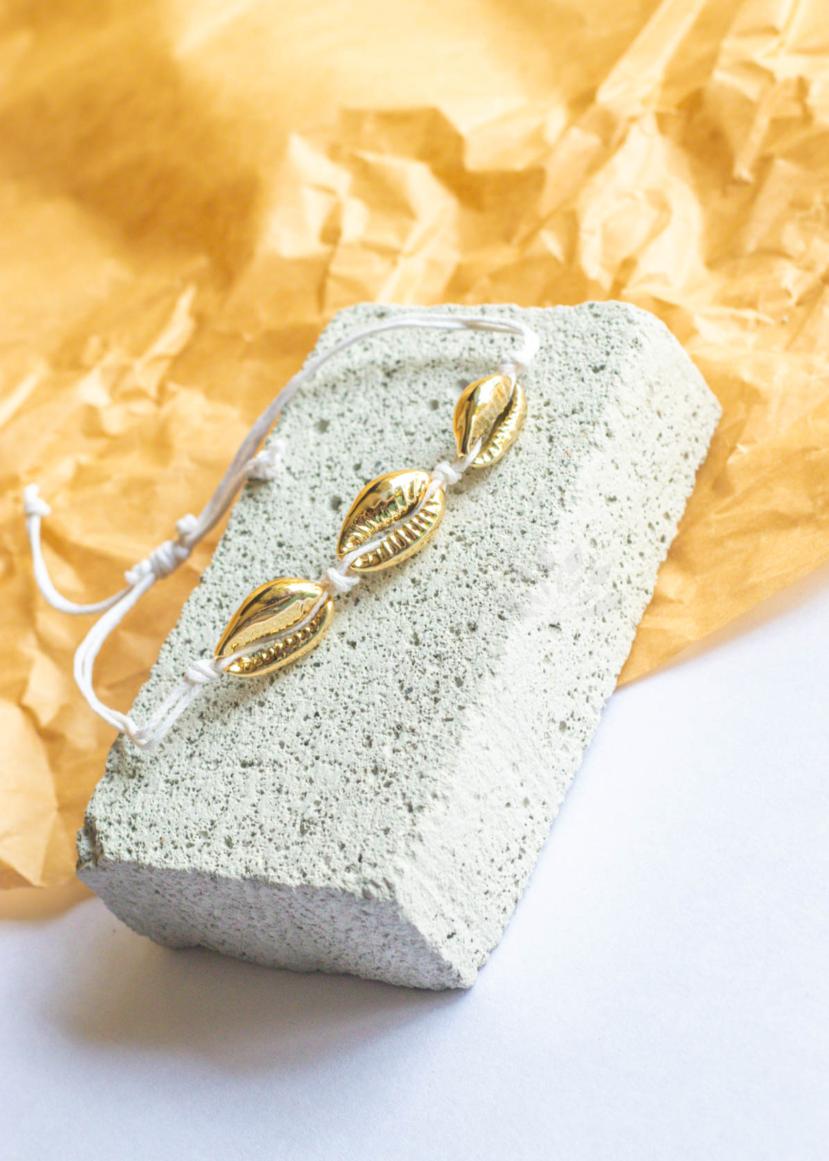 Shell Thread Adjustable Bracelet/Anklet