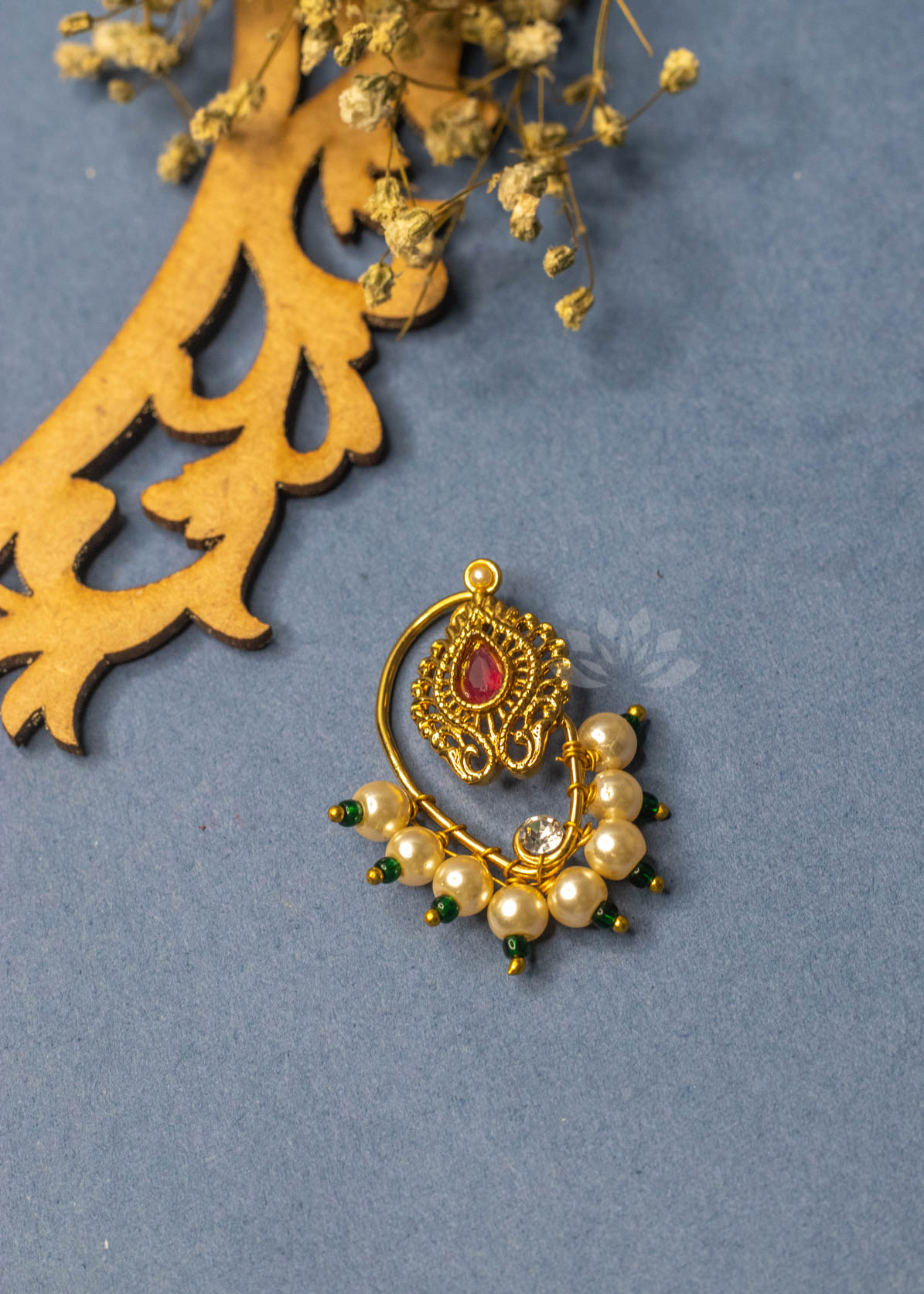 Gold Pearl Nath (Press One)