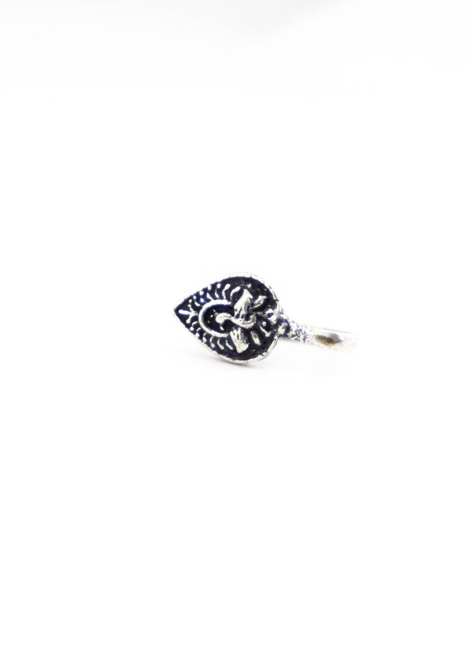 Silver Peacock Clip On Nosering (Press One)
