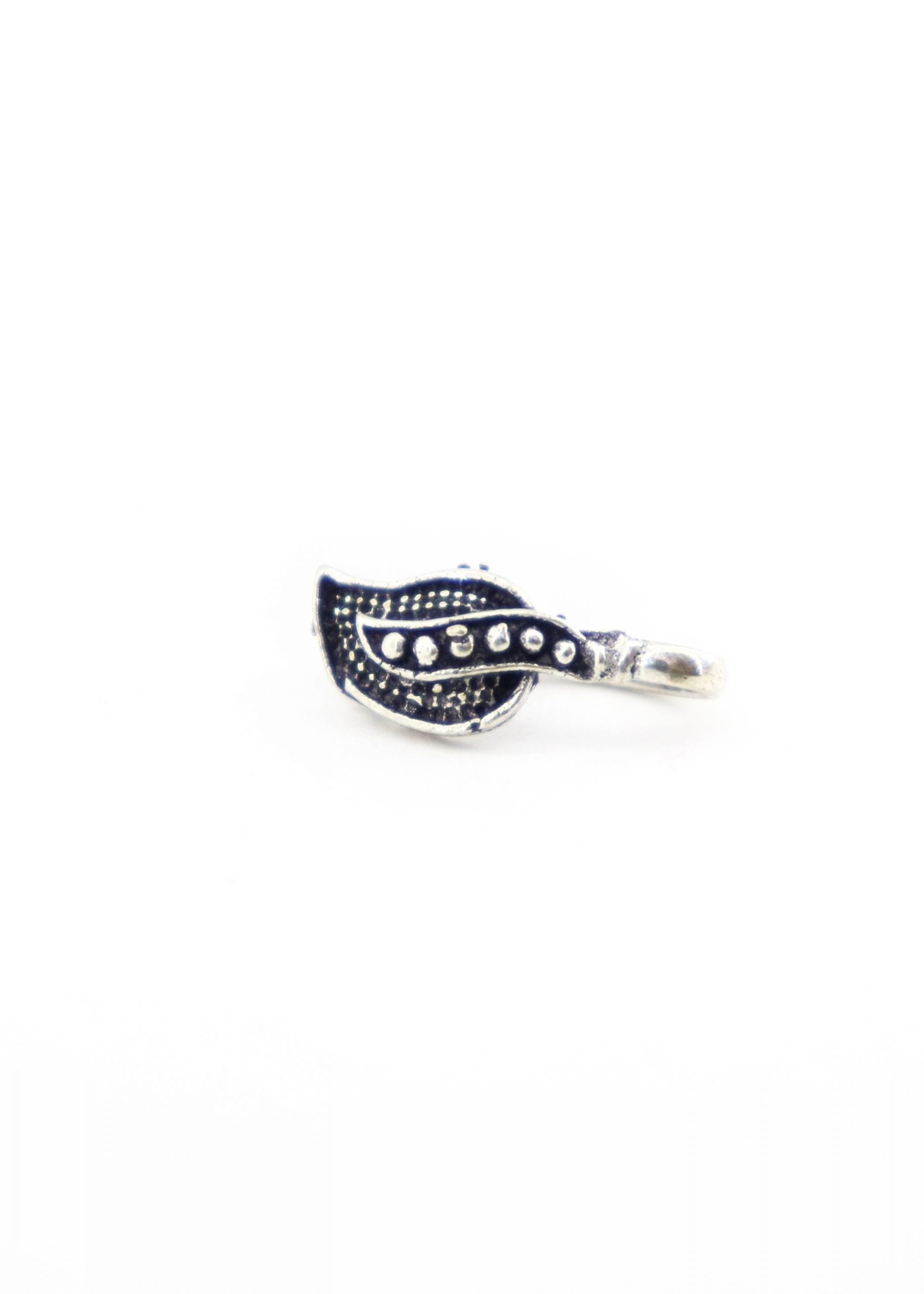 Silver Leaf Clip On Nosering (Press One)