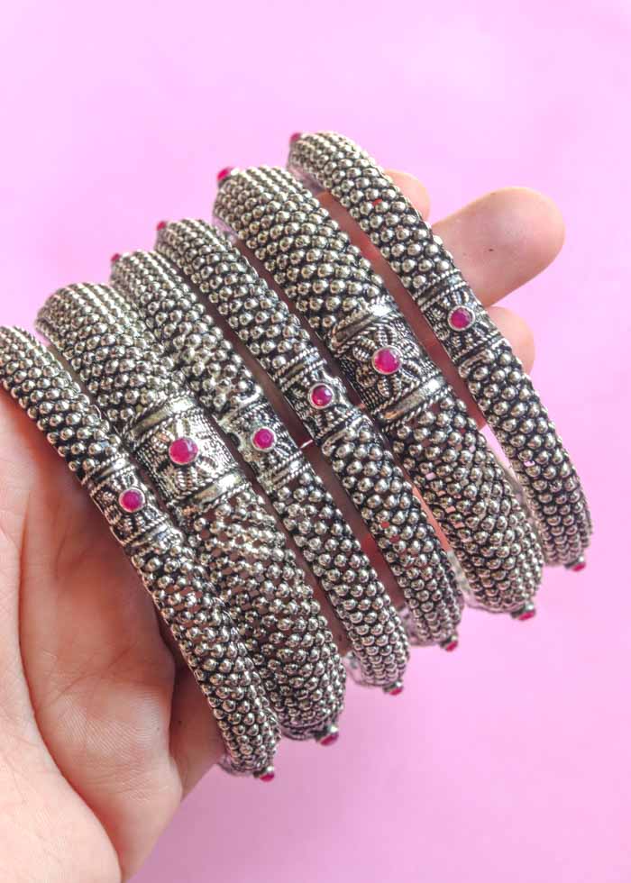 Silver Bangle Set